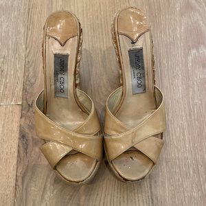 Jimmy Choo Platform Mule Espadrilles Size 37